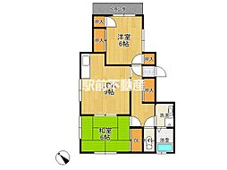ロングヒル2 2LDKの間取図画像