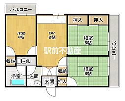 増田ビル 3DKの間取図画像