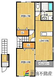 エクセレンスネオ 2LDKの間取図画像