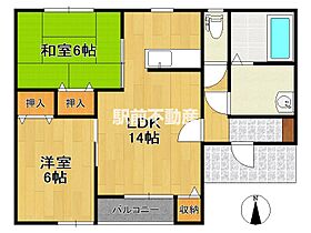 ソレイユI 202 ｜ 福岡県大牟田市岬60-1（賃貸アパート2LDK・2階・53.82㎡） その2