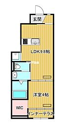古賀町新築アパート 1LDKの間取図画像