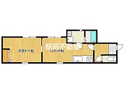 アイリハイツ 1DKの間取図画像