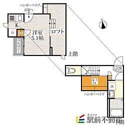 CB鳥栖ブランシェ 1Kの間取図画像