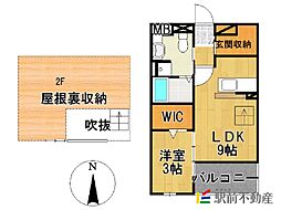 ヌウボー・メゾン 1LDKの間取図画像