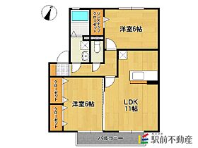 グリースハイムII 208 ｜ 佐賀県鳥栖市神辺町1593-2（賃貸アパート2LDK・2階・55.20㎡） その2