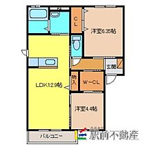 ブルックサイド　F棟 201 ｜ 佐賀県三養基郡基山町大字宮浦30-1（賃貸アパート2LDK・2階・57.81㎡） その2