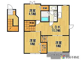 トレスプエンテ　B棟 201 ｜ 佐賀県鳥栖市蔵上3丁目142（賃貸アパート3LDK・2階・65.57㎡） その2