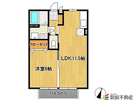 サンライズI番館 103 ｜ 佐賀県鳥栖市村田町1520-14（賃貸アパート1LDK・1階・40.07㎡） その2