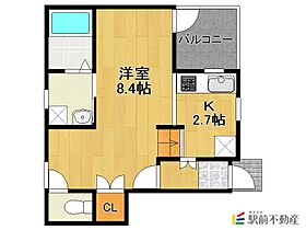 Grembiule（グランビュール）I C ｜ 福岡県小郡市小板井182-1（賃貸アパート1LDK・1階・34.95㎡） その2