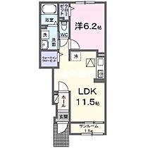 エクセラン依井A 103 ｜ 福岡県朝倉郡筑前町依井1671-1（賃貸アパート1LDK・1階・43.61㎡） その2