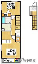 福岡県朝倉郡筑前町依井477-1（賃貸アパート1LDK・2階・44.43㎡） その2