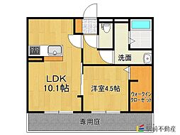 ダンケプロスト 1LDKの間取図画像