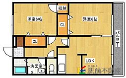 AmourGenesis 2LDKの間取図画像