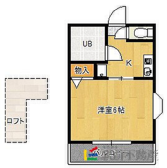 シャトレ津福本町 201｜福岡県久留米市津福本町(賃貸アパート1K・2階・19.40㎡)の写真 その2