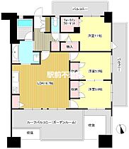 アルテージュ湯乃坂 603 ｜ 福岡県久留米市野中町1228（賃貸マンション3LDK・6階・81.84㎡） その2