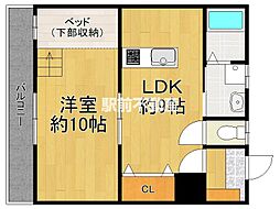 間取図画像 1LDK
