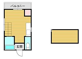 カサブランカ御井 205 ｜ 福岡県久留米市御井町1537-6（賃貸アパート1R・2階・18.00㎡） その2