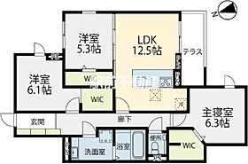 (仮称)D-room久留米市御井町 103 ｜ 福岡県久留米市御井町2144（賃貸アパート3LDK・1階・78.13㎡） その2