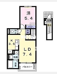 アーバンリーム壱番館 1LDKの間取図画像