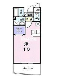 ラフローラ ワンルームの間取図画像
