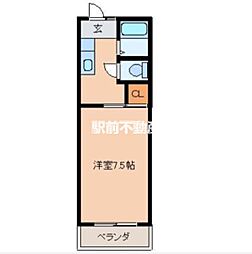 インターハイツ 1Kの間取図画像