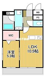ソフィア21新合川 1LDKの間取図画像