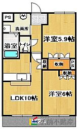 アドバンス・ピア2 2LDKの間取図画像
