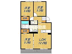 ファミールSHOW 3LDKの間取図画像