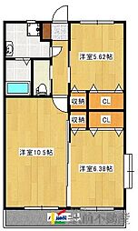 LaBranche 2LDKの間取図画像