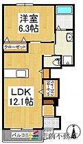 LIAXIS　I 103 ｜ 福岡県八女市稲富241-1（賃貸アパート1LDK・1階・46.00㎡） その2