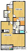 福岡県筑後市大字野町805-5（賃貸アパート1LDK・1階・53.42㎡） その2