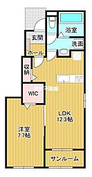 パルク・エリナス 920 1LDKの間取図画像