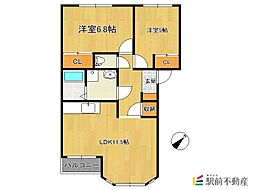 スウィートソフィア 2LDKの間取図画像
