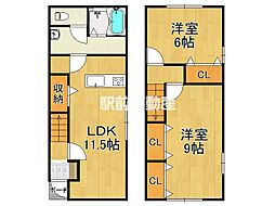 Laximo D棟 2LDKの間取図画像