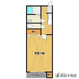 松福園六番館 1Kの間取図画像