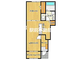 ボニータ　カサス　III 101 ｜ 福岡県八女市馬場567-1（賃貸アパート1LDK・1階・50.01㎡） その2