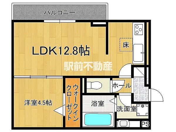 Daiwa Suite III 107｜福岡県八女市室岡(賃貸アパート1LDK・1階・42.79㎡)の写真 その2