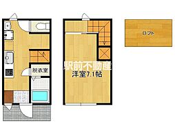 ヴォールデア八女A 1DKの間取図画像
