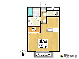 ソフィア ワンルームの間取図画像
