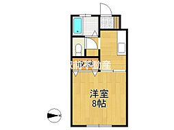サンライズ・フジ 1Kの間取図画像