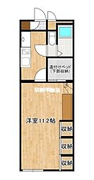 レオパレス有明 1Kの間取図画像