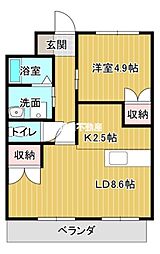 間取図画像 1LDK