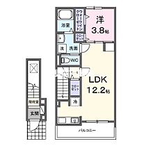 クレストアドバンステンパイI 203 ｜ 福岡県筑紫野市武蔵3丁目11-8（賃貸アパート1LDK・2階・42.56㎡） その2