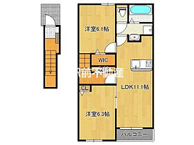 リヴァーサイド・フィオーレIII 202 ｜ 福岡県朝倉郡筑前町高上501-4（賃貸アパート2LDK・2階・58.60㎡） その2