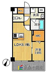 春日コンドミニアム 1LDKの間取図画像