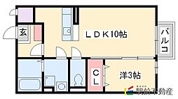 間取図画像 1LDK
