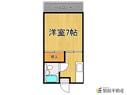 グリーンハイツ 1Kの間取図画像