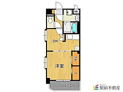 ソレイユ・ルヴァン 1DKの間取図画像