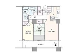 パークコート麻布十番ザ・タワー 2LDKの間取図画像