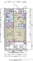 プレサンス東淀川駅前プローシェ 1LDKの間取図画像